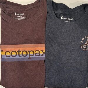 cotopaxi Bundle of 2 Women's Short-Sleeve T-Shirts Maroon & Blue XL
